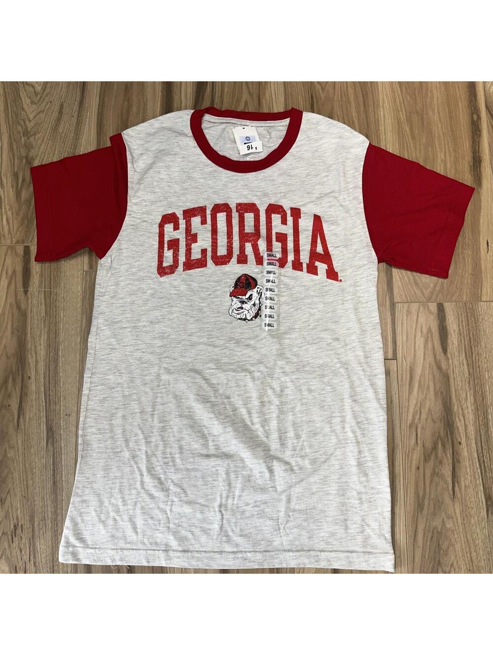 Pro-ad Sports Red Gray Georgia Bulldogs S Short Sleeve Shirt